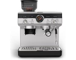 Krups Precision XP801T10 - Pistonmachine - Ingebouwde bonenmaler - Professionele Accessoires - 3,5L Waterreservoir - RVS - Geschikt voor Espresso, Cappuccino en Americano — thumbnail 1