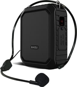 Draagbare Stemversterker Headset Microfoon met Oplaadbare Accu voor Docenten en Presentaties — thumbnail 1