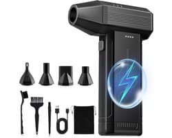 Draagbare Elektrische Dammvippa met LED-lamp, 3-in-1 Duster voor Huis en Buiten