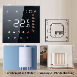 Slimme Thermostaat WiFi met App Bediening voor Vloerverwarming - Programmeerbaar en Afstandsbediening — thumbnail 3