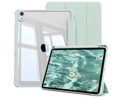 Beschermhoes voor iPad 10e en 11e generatie - Doorzichtig, Stootvast met Penhouder en Drievoudige Standaard