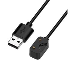 USB Oplaadkabel voor Samsung Galaxy Watch Fit 3 – Vervangende Oplader (1 m) – Zwart