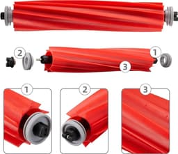 Een 16-delige accessoire set Geschikt voor Roborock Q7/Q7+/Q7 Max/Q7 Max+ stofzuigers. Inclusief 2 hoofdborstels, 4 dweildoeken, 4 HEPA-filters en 6 zijborstels. — thumbnail 4