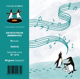 Pinguïn Records LP beschermhoezen - LP hoezen - Antistatische voering binnenhoes - 10 stuks - LP binnenhoezen - Wit - 80 gram - Vinyl hoezen — thumbnail 2