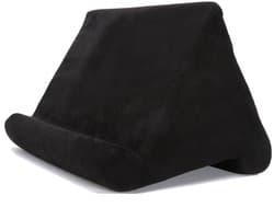 Tablet kussens - Tablethouder - Met meshvak - Verstelling onder meerdere hoeken - Tablethouder voor schoot bed en bureau - Voor e readers boeken en tijdschriften - 27x25x23 - Zwart