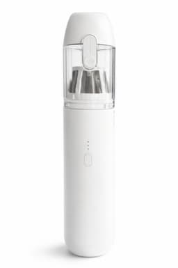 LEXO® - Kruimeldief PRO25- Draadloos opladen - 5 Opzet Stukken - 12000PA - Zwart - AutoStofzuiger - Mini Stofzuiger - HEPA Filter - Met Oplaadstation - EasyClean - Wit - Met Blaasfunctie om bv luchtbed op te blazen — thumbnail 1