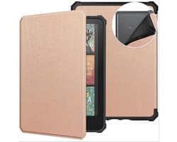 Hoesje voor Kindle Colorsoft 7 inch - PU Leer met 360° Rotatie en Auto Sleep/Wake Functie - Roségoud