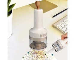 Mini bureaustofzuiger - autostofzuiger - mini draadloze stofzuiger - kleine handstofzuiger - uitgerust met een oplaadbare lithiumbatterij van 1200 mAh - draadloze stofzuiger - geschikt voor scholen, kantoren, auto's, toetsenborden en kleine ruimtes.