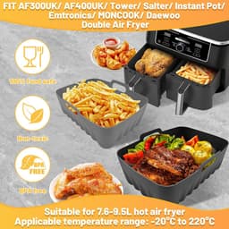 Airfryer Accessoires voor Ninja AF300EU AF400EU 7.6L-9.5L, Silicone Vorm voor Ninja Airfryer, BPA-vrije Airfryer Accessoires — thumbnail 4