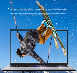 Acmine 17.3 inch IPS Full HD Laptop - lntel N150 - 16GB DDR4 RAM - 1 TB SSD - Windows 11 Pro - WiFi - BT5.0 - Grijs — thumbnail 2