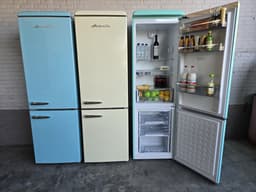 Helvetia Retro Koel-vriescombinatie HRCBGR300PEC1 - Crèmekleur (Beige) 300L - Geventileerd - Led Verlichting - XL - 192 cm hoog — thumbnail 14
