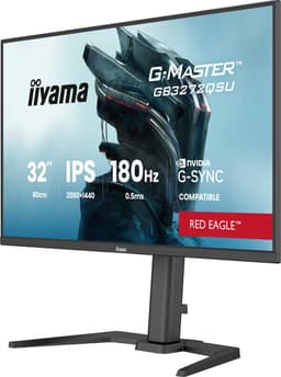 iiyama G-Master GB3272QSU-B1 Red Eagle - 32 inch - QHD - IPS - 180 Hz - Verstelbaar - HDR 10 - G-Sync Compatible — thumbnail 1