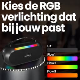 Xssive BSP17 Karaoke Bluetooth Speaker met 2 Microfoons Set - Draadloze Speaker met Microfoon - Partybox met Lichteffecten - Voor Kinderen en Volwassenen — thumbnail 4