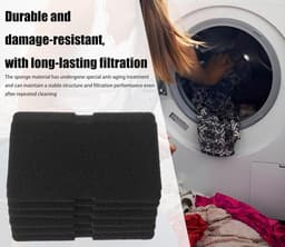 6 stuks - Wasdroger filter - Spons filter - Filter voor droger - Geschikt voor Beko droger filter 2964840200 2964840100 - Vervanging voor Blomberg Grundig Droger verdamper schuim filter - 245*155mm — thumbnail 5
