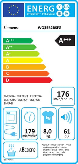 Siemens WQ35B2BSFG - iQ700 - Wasdroger - Warmtepompdroger - NL/FR display - Energielabel A+++ — thumbnail 2