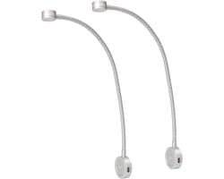 Flexibele Dimbare LED Leeslamp met USB - Aluminium Bedlampje voor Slaapkamer - 2 Stuks