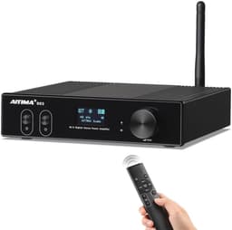 Bluetooth 5.0 150W HiFi 2.1 Digitale Geluidsversterker met USB DAC en OLED Display — thumbnail 3
