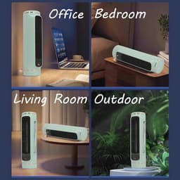 Torenventilator voor Slaapkamer en Kantoor - Stil en Oplaadbaar met 3 Snelheden — thumbnail 3
