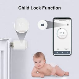 Slimme Radiatorthermostaatset met Zigbee Gateway en WiFi - Programmeerbare Thermostaten voor Slimme Verwarming — thumbnail 5