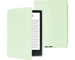 Slanke en lichte beschermhoes voor Kindle Paperwhite 11e generatie met automatische slaap/wake functie - fruitgroen 6,8 inch