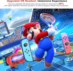 VR-bril geschikt voor Nintendo Switch/Switch OLED - met verstelbare HD-lenzen - 3D VR (Virtuele Realiteit) - Headset Games Accessoire Set - Switch VR Labo-bril Bril — thumbnail 2