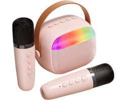 Draagbare Kinder Karaoke Microfoon, Auto Karaoke Accessoires Schattig voor Tiener Meisjes, Draagbaar Microfoon en Luidspreker Systeem Apparatuur