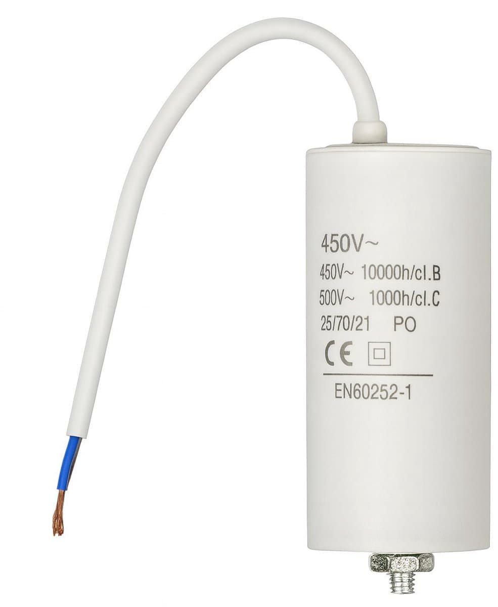 Fixapart W9-11212N Condensator 12.0uf / 450 V + Cable — afbeelding 1