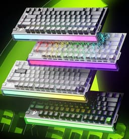 ATTACK SHARK R85HE - Magnetic Switch Wired Gaming Toetsenbord - 79keys - RGB light strip - Decorative Lanyard - Volume knob - PBT Keycaps - 8Khz - 0.005mmRT - 0.08ms - Neon Green — thumbnail 3