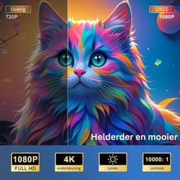 White-Label® Mini Beamer - Projector met Wifi - Bluetooth — thumbnail 5