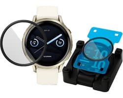 Screenprotector + Installatietool geschikt voor Garmin Venu 4 41mm – Screenprotector Gehard Glas Screen + Installatietool