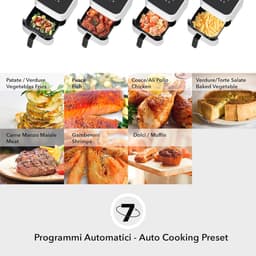 4 Liter Heteluchtfriteuse met 8 Accessoires en 7 Vooraf Ingestelde Programma's — thumbnail 3