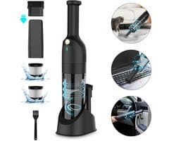 Grenintol H6X - Handstofzuiger Oplaadbaar - Kruimelzuiger Snoerloos - Auto Stofzuiger Draadloos - Krachtige Zuigkracht 25000Pa - Voor Thuis & Auto - Opzetstukken en Extra HEPA Filter - Compact - Geschikt Voor Huisdierharen