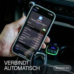 Wegman Bluetooth FM Transmitter - Handsfree Bellen Auto Carkit - Bluetooth Adapter Auto - 36W Autolader USB C - SD Kaart - USB Stick — thumbnail 5