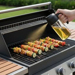 Flow Goods 2-in-1 Olijfolie Sprayer – Zwart - Olijfolie Fles met Giet- en Sprayfunctie - Navulbaar Olie Glas – 470 ML – Cooking Spray - BBQ Accesoires – Airfryer — thumbnail 6