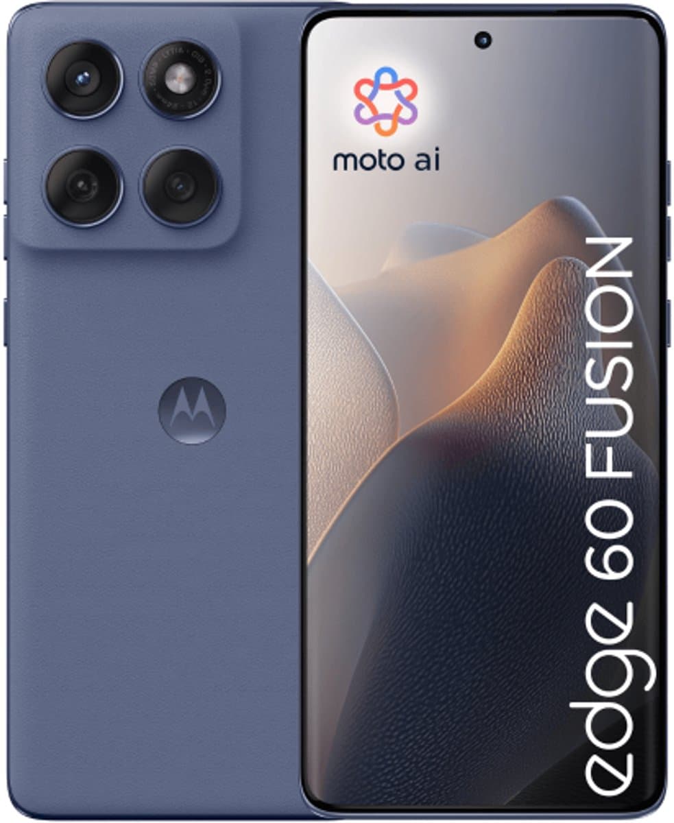Motorola edge 60 fusion 16,9 cm (6.67") Dual SIM Android 15 5G USB Type-C 8 GB 256 GB 5200 mAh Grijs — afbeelding 1