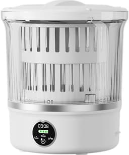 Mini draagbare wasmachine van 3 liter, Geschikt voor het wassen van huishoudkleding, sokken en ondergoed, en als reiswasmachine met centrifugefunctie. — thumbnail 2