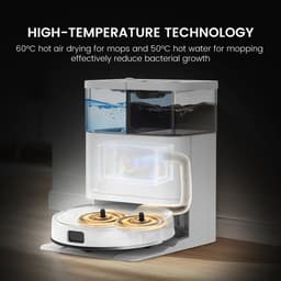 Teendow D63S ULTRA - Robotstofzuiger en moppenset, 10000Pa zuigkracht, superzuiging, randreiniging, automatische mopwas- en droogfunctie, zelfledigend — thumbnail 4