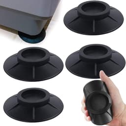 Gigicial Antivibratiepads Voor Wasemachine - Vibratiepads Voor Wasmachine - Trillingsdemping En Stabiliteit - 4 Stuks - Voor Meubels En Apparatuur Zwart — thumbnail 1