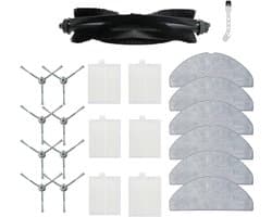 22 stuks robotstofzuiger accessoires - Geschikt voor Eufy G50 Hybrid (SES) - L60 Hybrid (SES) - L60 - L60 SES - L50 - L50 SES - Onderdelen - voor robotstofzuiger - met reinigingsborstel - Vervangingsonderdelen