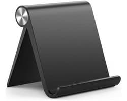 Gigicial Tabletstandaard - Verstelbare hoek - Geschikt voor tablets van 10 inch en kleiner - Antislip en krasbestendig - 1 stuk - Zwart