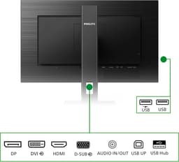 Philips 242B1G - Full HD IPS Monitor - USB-hub - 24 inch - Ergonomische Verstelopties — thumbnail 12