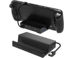 6-in-1 dockingstation voor Steam Deck - HDMI 4K @60Hz, USB-C 95W PD, Triple USB-hub, USB-C-poort