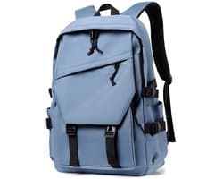Laptop Rugzak Heren 15 Inch – Waterdichte Rugzak met Laptopvak, Schooltas, Studentenrugzak, Werk Rugzak, Reistas en Dagrugzak-Blauw