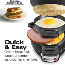 ACEP Ontbijtmaker - 220 V - Rood - Hamburger machine - Hamburgermaker - 800W - Keukenmachine - Contactgrills - Toaster - Sandwich — thumbnail 5
