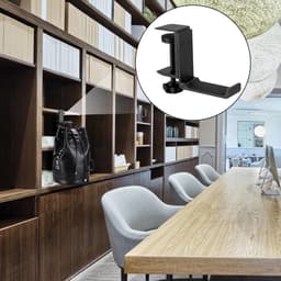 Koptelefoon Standaard – Headset Hanger – Koptelefoon Houder voor onder Bureau – Verstelbare Headset Stand – Hoofdtelefoon Headset Houder Bureau – Universele Koptelefoon Haak - Geschikt om hoofdtelefoons aan op te hangen - Zwart — thumbnail 5