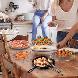 12-delige accessoireset voor heteluchtfriteuse - voor heteluchtfriteuse, bakplaten, taartpan 7 inch — thumbnail 8