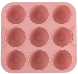 Roze driedelige set, vierkante airfryer siliconen bakplaatset, hotdog- en spekgrillrek, hittebestendige cake- en geleivormen — thumbnail 4