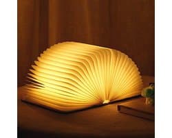 Opvouwbare LED Boekenlamp - USB Oplaadbare Nachtlamp voor Sfeerverlichting en Woondecoratie