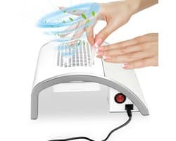 Nagelstofzuiger 80 Watt - Compacte Stofzuiger voor Manicure met 2 Stofzakjes