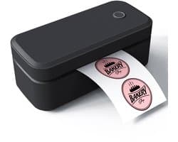 4-inch printer - Expreslabel logistieke etikettenprinter - Draagbare draadloze thermische printer - Kleine stickerprinter